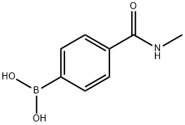 4-(N-甲基甲酰氨)苯基硼酸 结构式