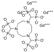 gadolinium-1,4,7-triazacyclononane-N,N',N''-tris(methylenephosphonic acid) 结构式