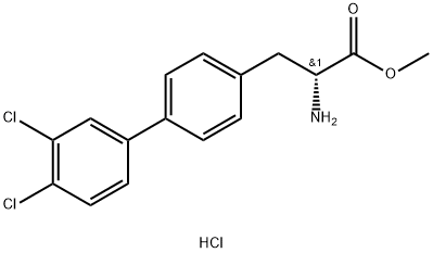 2-Amino-3-(3'',4''-Dichlorobiphenyl-4-Yl)Propanoate 结构式