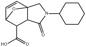 2-环己基-1-氧代-1,2,3,6,7,7A-六氢-3A,6-环氧异吲哚-7-羧酸 结构式