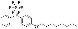 4-辛氧基二苯碘六氟锑酸盐 结构式