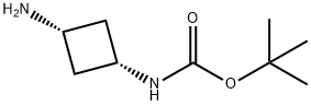 顺式-3-氨基-1-环丁基氨基甲酸叔丁酯 结构式