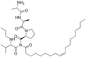 oleoylalanyl-alanyl-prolyl-N-propylvalinamide 结构式