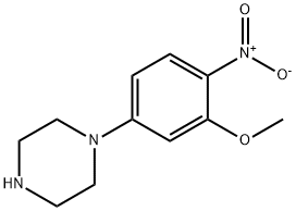 1-(3-methoxy-4-nitrophenyl)piperazine 结构式