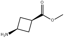 CIS-(1S,3S)-3-氨基环丁烷-1-羧酸甲酯 结构式