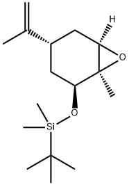 6-tert-ButyldiMethylsilyloxy-4-(1-Methylethenyl)-1-Methyl-cyclohexane 1,2-Epoxide 结构式