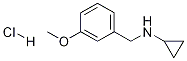 (1R)环丙基(3-甲氧基苯基)甲胺盐酸盐 结构式