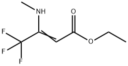 3-甲基氨基-4,4,4-三氟丁烯酸乙酯 结构式