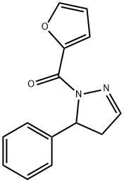 1-(2-Furylcarbonyl)-5-phenyl-2-pyrazoline 结构式