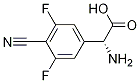 (ΑR)-Α-氨基-4-氰基-3,5-二氟苯乙酸 结构式