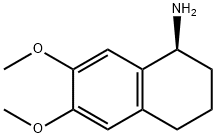(S)-6,7-二甲氧基-1,2,3,4-四氢萘-1-胺 结构式