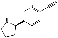 (R)-5-(吡咯烷-2-基)吡啶-2-甲腈 结构式