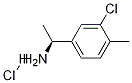 (1S)-1-(3-氯-4-甲基苯基)乙胺盐酸盐 结构式