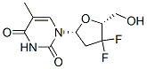 3',3'-difluoro-3'-deoxythymidine 结构式