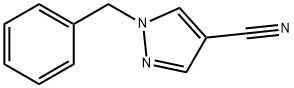 1-苯基-1H-吡唑-4-甲腈 结构式