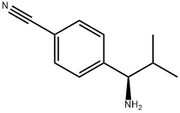 (R)-4-(1-氨基-2-甲基丙基)苯腈 结构式