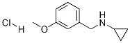 (1S)环丙基(3-甲氧基苯基)甲胺盐酸盐 结构式