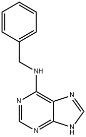 6-苄基腺嘌呤 结构式