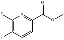 5,6-二氟-2-吡啶甲酸甲酯 结构式