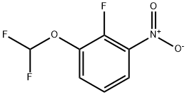 2-氟-3-硝基-1-(二氟甲氧基)苯 结构式