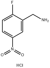 2-氟-5-硝基苄胺盐酸盐 结构式