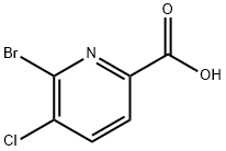 6-溴-5-氯吡啶-2-羧酸 结构式