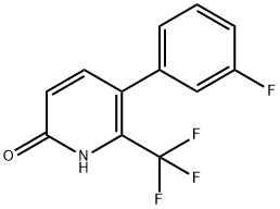 5-(3-Fluorophenyl)-6-(trifluoromethyl)pyridin-2-ol 结构式