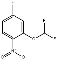 4-氟-2-二氟甲氧基硝基苯 结构式