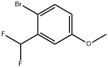 4-溴-3-二氟甲基苯甲醚 结构式