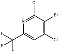 3-溴-2,4-二氯-6-(三氟甲基)吡啶 结构式