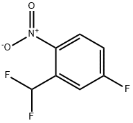 2-(二氟甲基)-4-氟-1-硝基苯 结构式