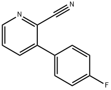 3-(4-氟苯基)吡啶-2-腈 结构式