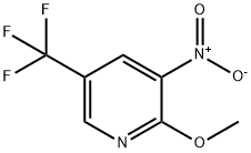 2-Methoxy-3-nitro-5-(trifluoromethyl)pyridine 结构式