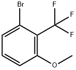 1-溴-3-甲氧基-2-(三氟甲基)苯 结构式