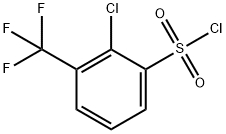 2-Chloro-3-(trifluoromethyl)benzenesulphonylchloride 结构式