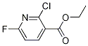 3-Pyridinecarboxylic acid, 2-chloro-6-fluoro-, ethyl ester 结构式