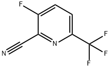 3-氟-6-三氟甲基吡啶-2-甲腈 结构式