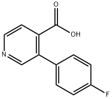 3-(4-氟苯基)异烟酸 结构式