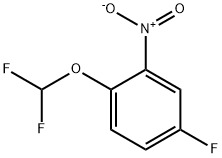 1-(二氟甲氧基)-4-氟-2-硝基苯 结构式