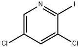 3,5-二氯-2-碘吡啶 结构式