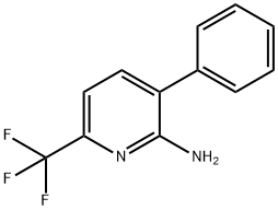 2-Amino-3-phenyl-6-(trifluoromethyl)pyridine 结构式