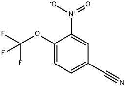 3-硝基-4-(三氟甲氧基)苯甲腈 结构式