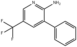 2-Amino-3-phenyl-5-(trifluoromethyl)pyridine 结构式