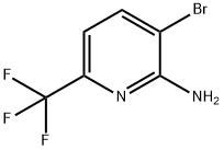 3-溴-6-(三氟甲基)吡啶-2-胺 结构式