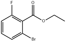 2-溴-6-氟苯甲酸乙酯 结构式