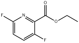 ethyl 3,6-difluoropicolinate 结构式