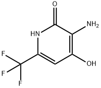 3-Amino-2,4-dihydroxy-6-(trifluoromethyl)pyridine 结构式