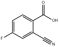 2-Cyano-4-fluorobenzoic acid 结构式