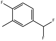 4-(Difluoromethyl)-1-fluoro-2-methylbenzene 结构式