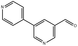 3,4'-联吡啶]-5-甲醛 结构式